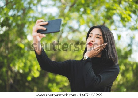 Black students take a selfie at the university.