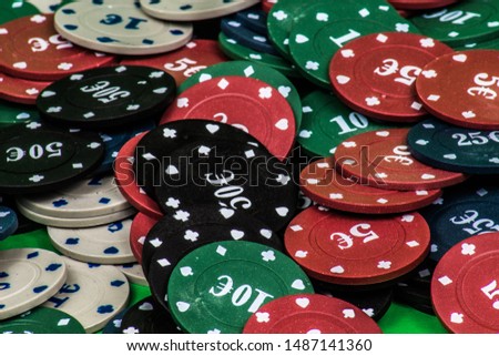 Poker Hands / Royal Flush 3. Five playing cards - the poker royal flush hand. Royal Flash,red card deck, poker royal flash on cards and poker chips on green casino table. success in gambling.