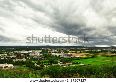 Cityscape with Countryside Landscape of Stuttgart - Gemany