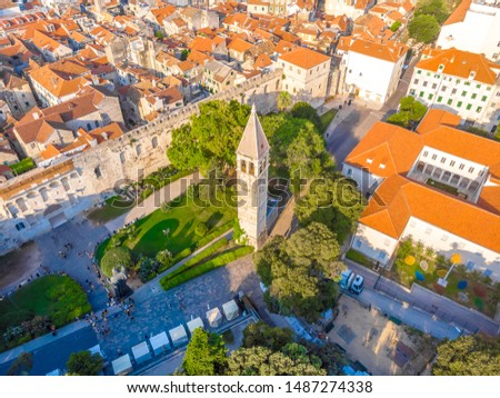 Aerial view of Split in Croatia