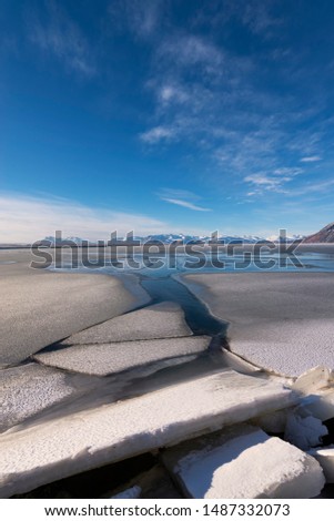 Landscape of Iceland in Winter.