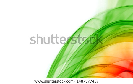Colour lines on white background
