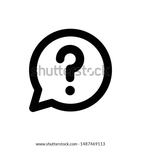 Help sign icon vector ,question icon sign vector illustration