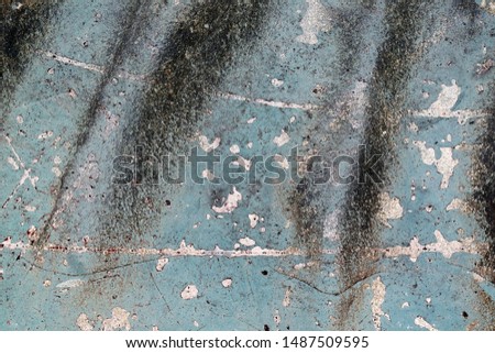Detailed close up view on aged and weathered concrete walls with cracks in high resolution