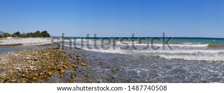 Sea Stones. Stone Beach. Leptokaria, Greece.