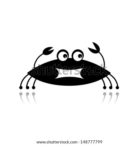 Funny crab for your design
