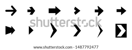 Set of vector arrows. Arrow icon. Arrow vector icon. Arrow. Arrows vector collection  Royalty-Free Stock Photo #1487792477