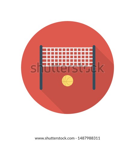 activity flat icon for volleyball