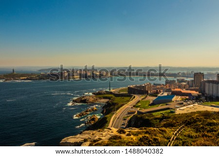 La Coruña, Galicia, Spain. showing the best of the European city.