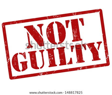 Not guilty grunge rubber stamp on white, vector illustration  Royalty-Free Stock Photo #148817825