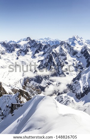 French Alps landscape  Royalty-Free Stock Photo #148826705