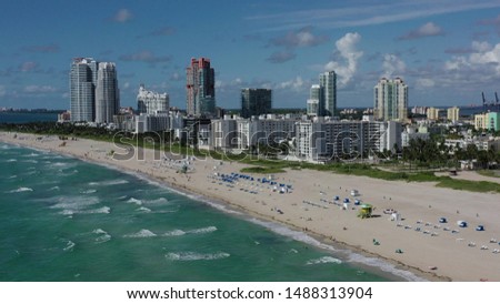 Aerial View of Miami South Beach