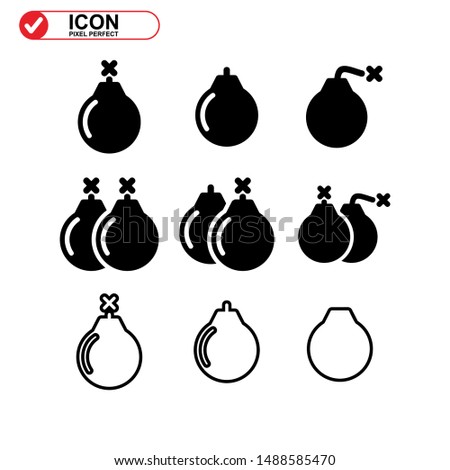 explosive icon isolated sign symbol vector illustration - Collection of high quality black style vector icons
