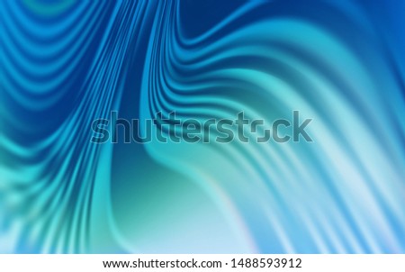 Light Blue, Green vector background with wry lines. Shining colorful illustration in simple style. Template for cell phone screens.