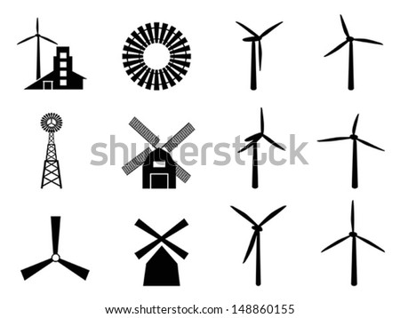 windmill icon Royalty-Free Stock Photo #148860155