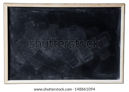 Rubbed out chalk on blackboard 