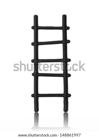 A conceptual image of a climbing ladder