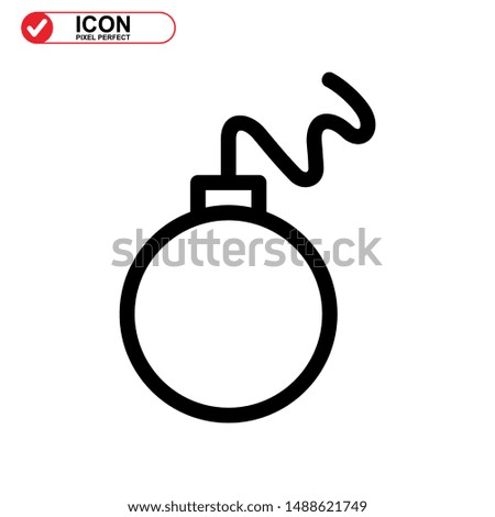 explosive icon isolated sign symbol vector illustration - high quality black style vector icons
