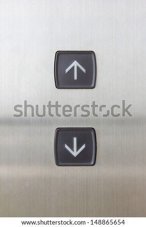 elevator black button up and down direction