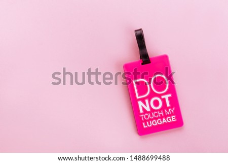 cardboard price tags, sale tag, gift tag, address label, luggage label on pink background. Mock up, copy space for text, top view