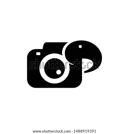 creative camera with elephant logo template