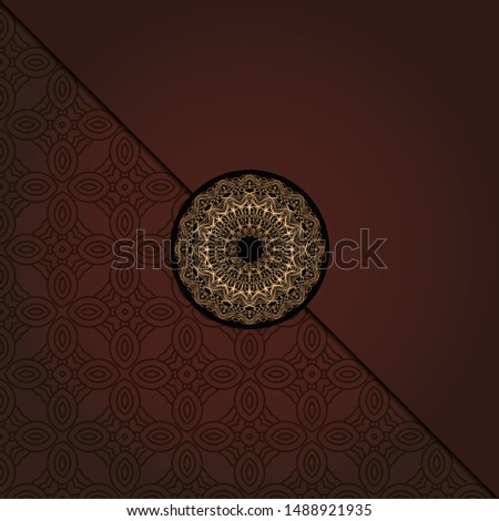 Mandala background for book cover,  invitation. Vector illustration