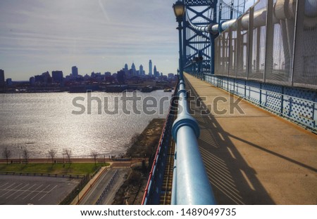City of Philadelphia from the Ben Franklin Bridge