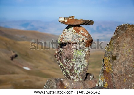 stones on each other in mountain