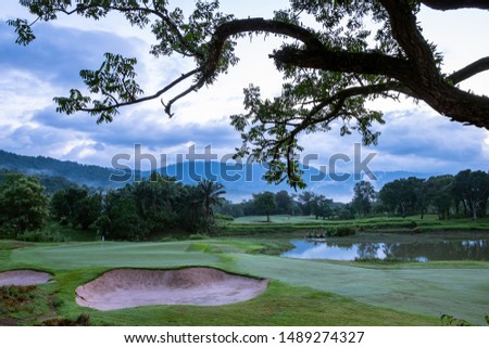 One of the golf courses in Thailand