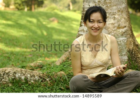 Reading at park