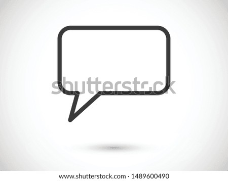 Chat, talk icon vector illustration EPS10. Communication concept