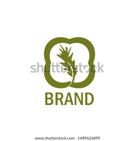 Oak Leaf Logo Design Template

