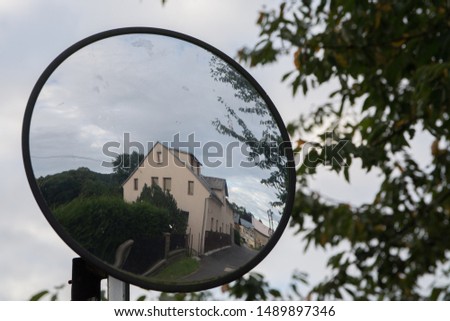 House and mirror, Czech republic