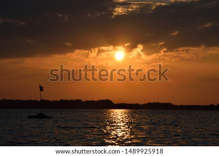 A beautiful Sunset on Loughrea Lake, Galway Ireland