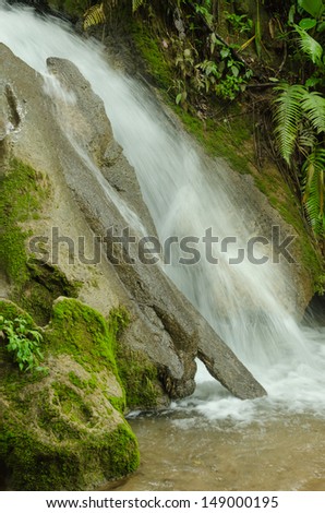 Beautiful of waterfall at Fang District,Chiang Mai Thailand