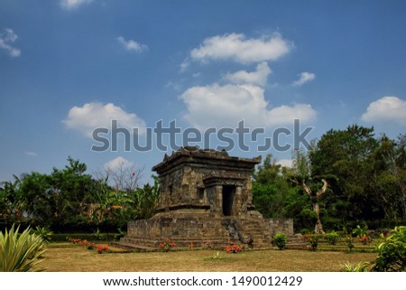 Badut Temple is a temple located in the Tidar region, in the western part of the city of Malang. Administratively the clown temple is located in the village of Karang Besuki, Dau District, Malang Rege Royalty-Free Stock Photo #1490012429