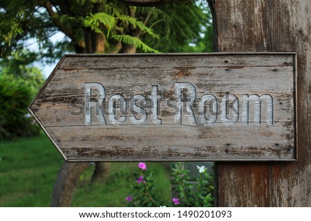 Restroom Sign - Move On The Right Side