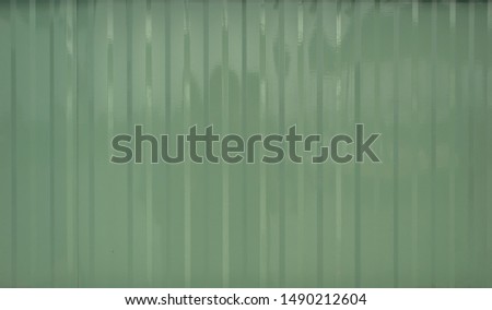 green corrugate door texture background