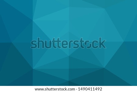 Dark BLUE vector polygonal pattern. A vague abstract illustration with gradient. Brand new style for your business design.