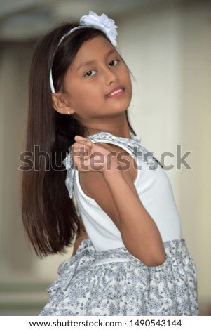 A Posing Young Asian Girl