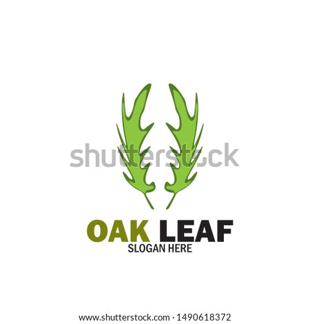 Oak Leaf Logo Design Template

