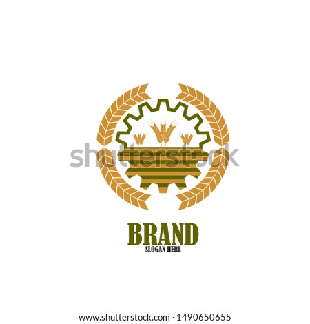 Agriculture Logo Template Design Vector
