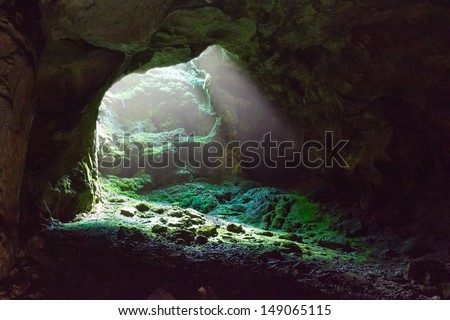 Entrance to the cave
