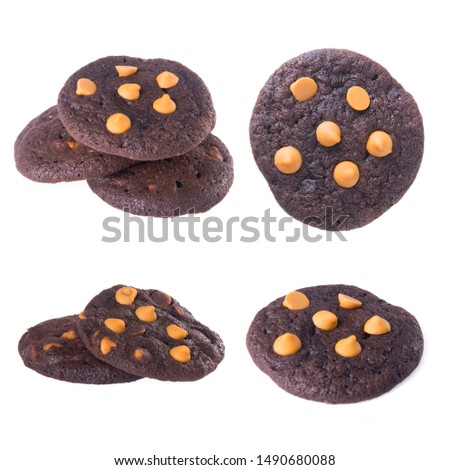 Cookies or Chocolate chips cookies with concept design