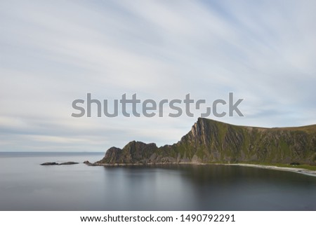 An impressive picture of a Norwegian fjord near Bleik.