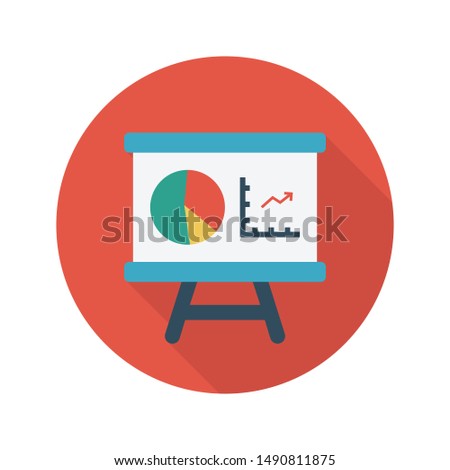 presentation glyph flat vector icon