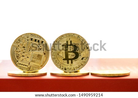 Bitcions that show the front and back of the coin, with vacancies for those who are executives who determine in financial games