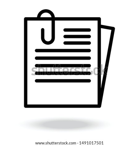 business paper vector icon .document icon vector