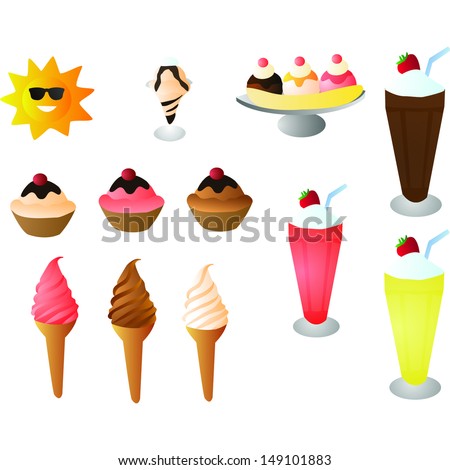 Ice cream vector clip art