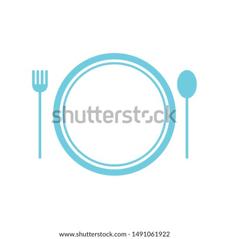 Plate design, Kitchen supply domestic household tool cooking and restaurant theme Vector illustration
